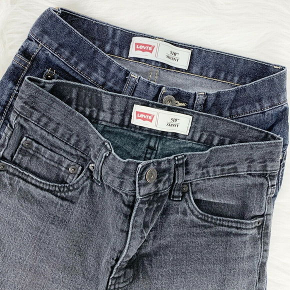 Levi's Other - Levis 510 Skinny Denim Jeans Black and Blue Lot 14